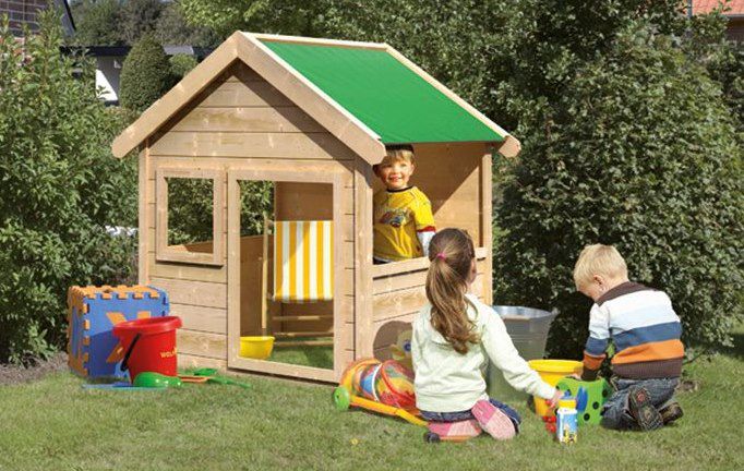Karibu Akubi Kinderspielhaus aus Holz für 149,99€ (statt 252€)