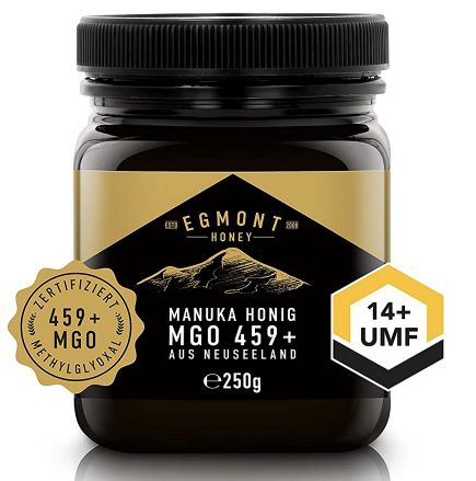 Egmont Honey Manuka Honig MGO 459+ aus Neuseeland für 19,99€ (statt 34€) MHD 01/24