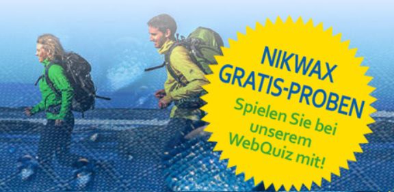 Gratis: Nikwax SolarProof® für Kunstfasertextilien zum Imprägnieren als Probe