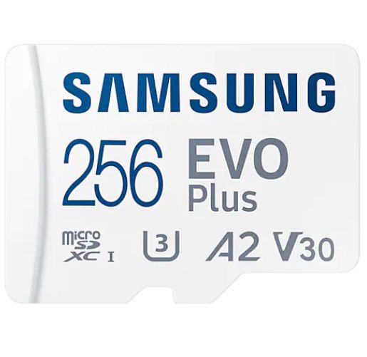 Samsung EVO Plus 256GB Micro-SDXC Speicherkarte 130MB/Sek für 20€ (statt 30€)