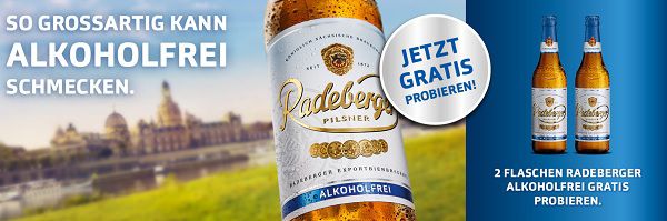 Radeberger Alkoholfrei kostenlos ausprobieren