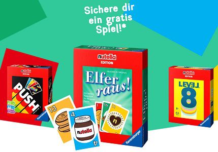 Mit dem Kauf von Nutella Ravensburger Spiele gratis abstauben