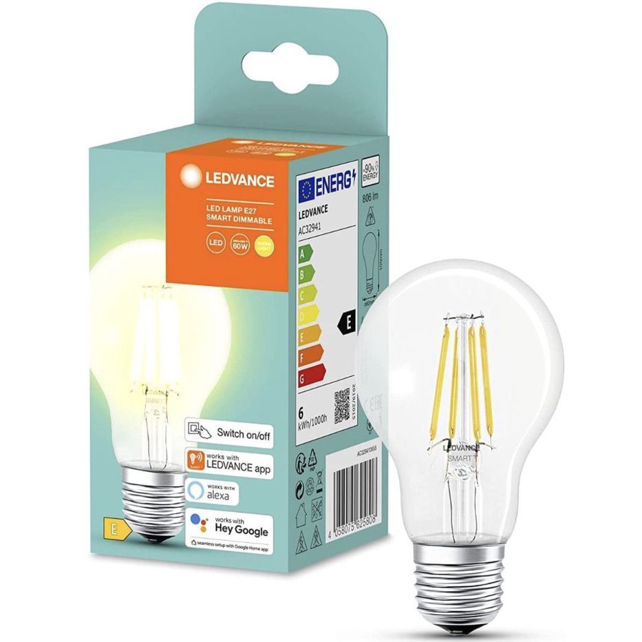 12x LEDVANCE Volkslicht E27 Smarte LED Lampe mit BT & App Steuerung für 9,99€ (statt 23€)