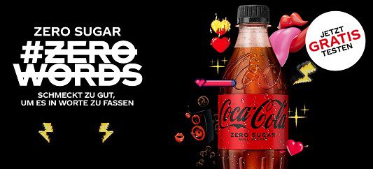 Coca Cola Zero Zucker gratis ausprobieren