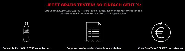 Coca Cola Zero Zucker gratis ausprobieren