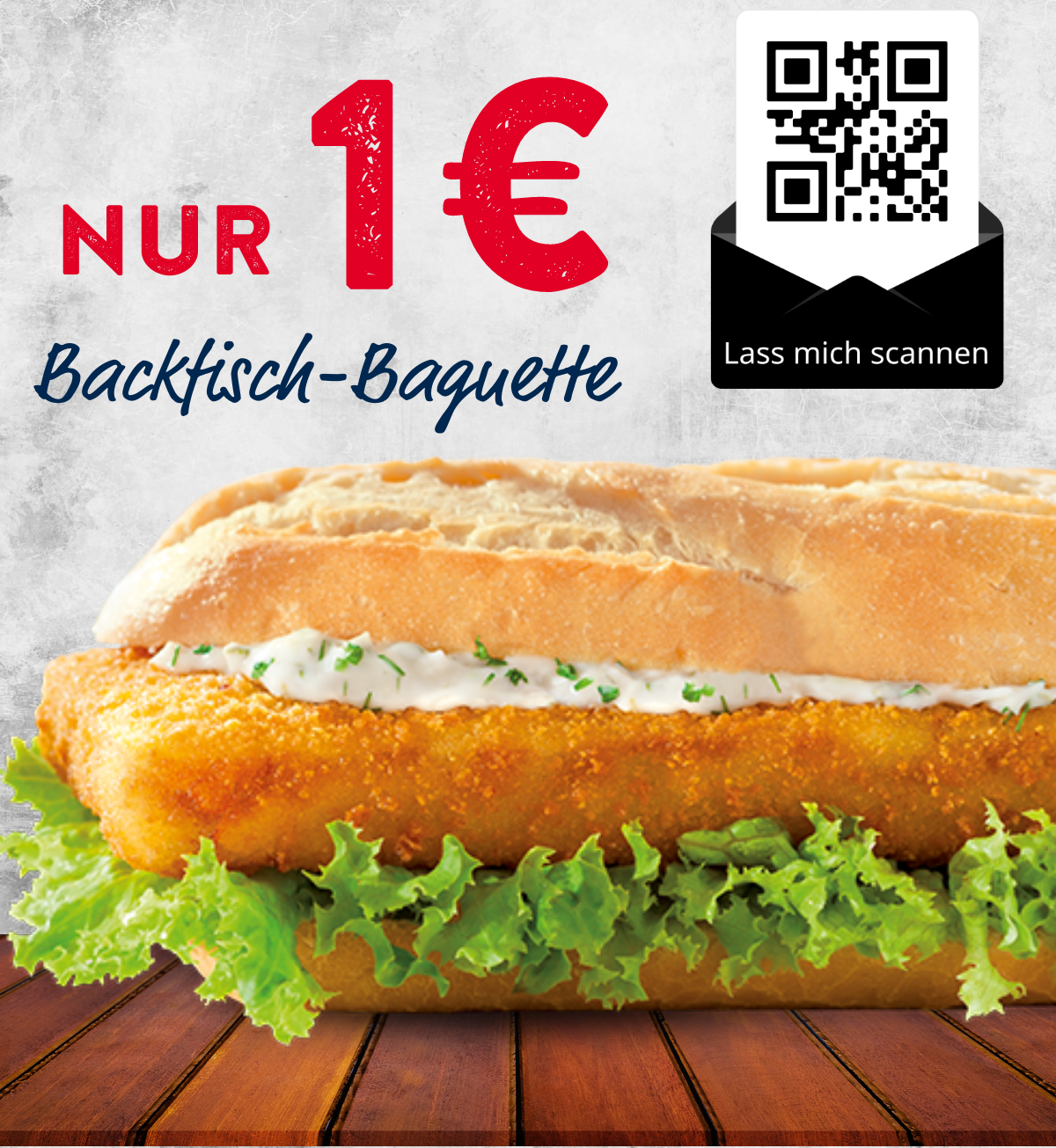 Nordsee: Backfisch Baguette und Big Bremer für je nur 1€