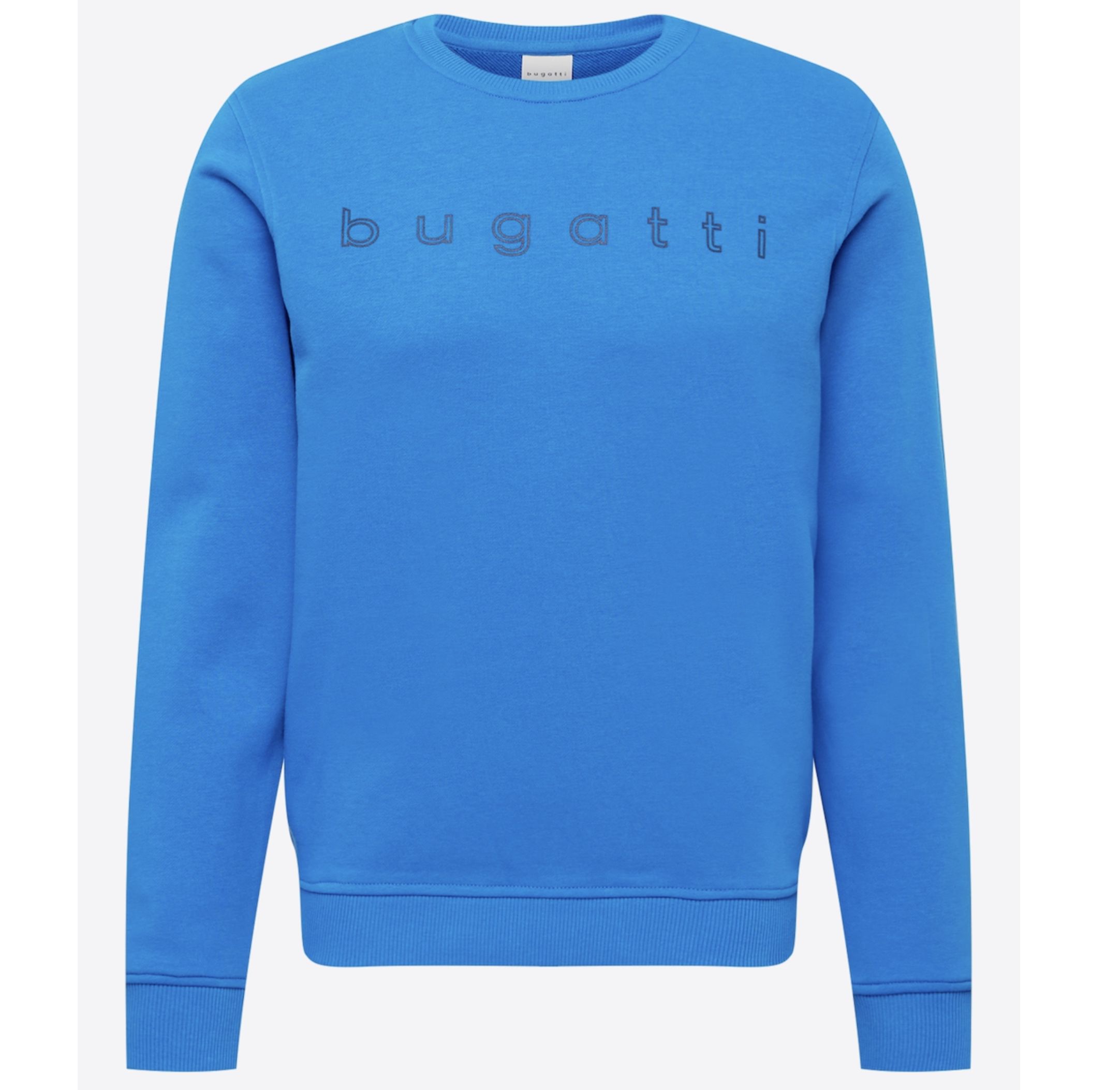 bugatti Rundhalspullover aus Organic Cotton in Blau für 13,96€ (statt 70€)   nur L, XL