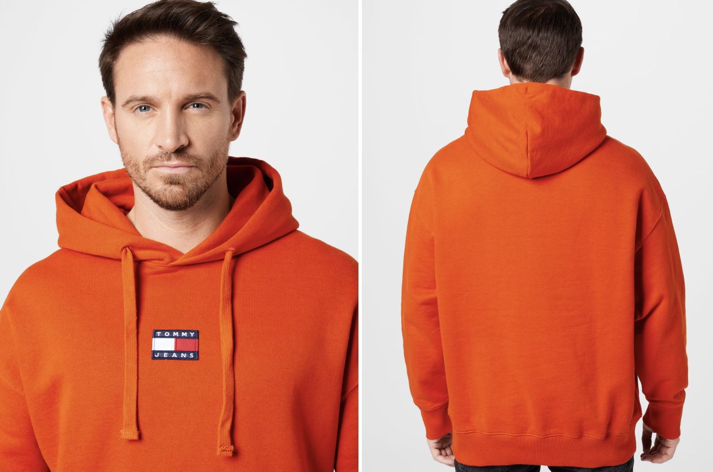Tommy Jeans Sweatshirt in Orange für 27,94€ (statt 60€)   XS, M, L