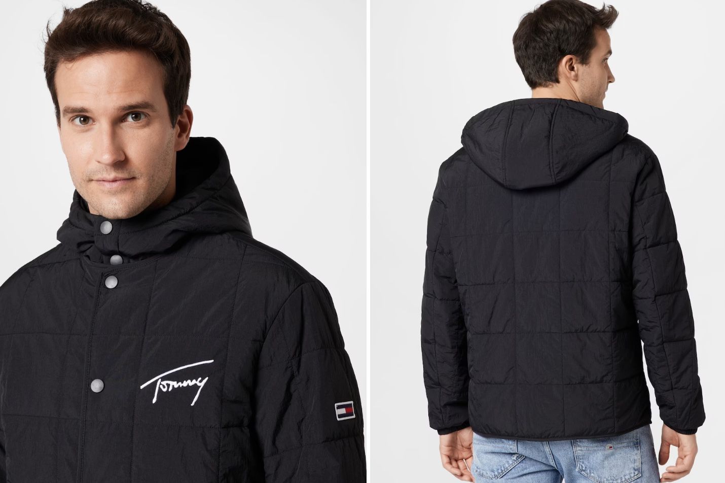 Tommy Jeans Jacke in Schwarz für 54€ (statt 86€)   XS, L, XL