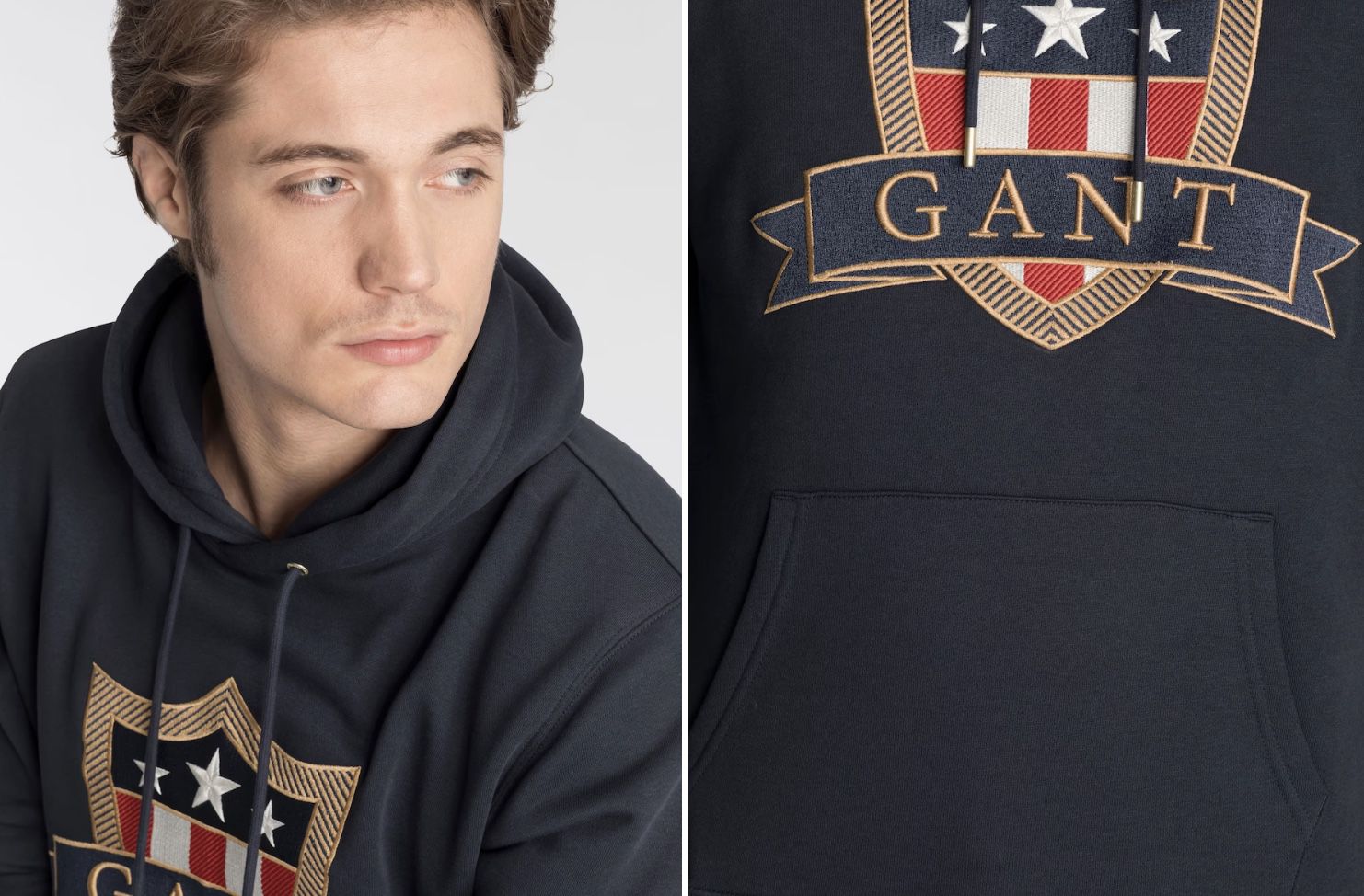 Gant Herren Banner Shield Hoodie in 3 Farben ab 37,96€ (statt 72€)