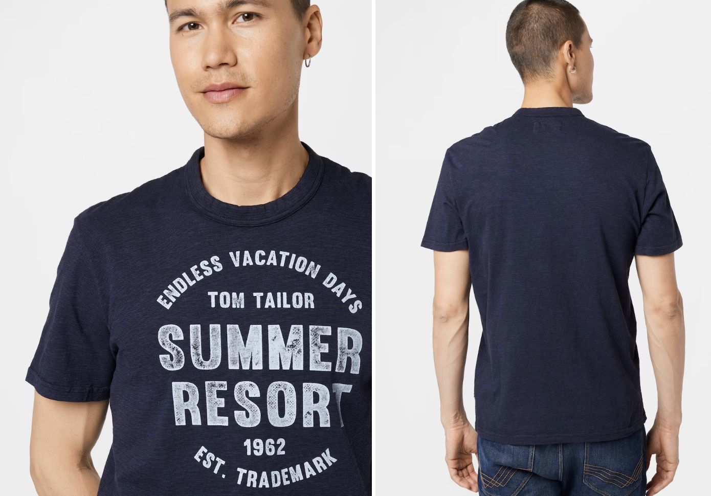 Tom Tailor Summer Resort T Shirt in Kobaltblau für 7,96€ (statt 16€)