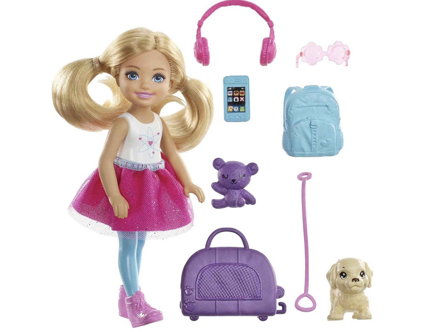 Barbie FWV20   Travel Chelsea Puppe für 10,44€ (statt 14€)