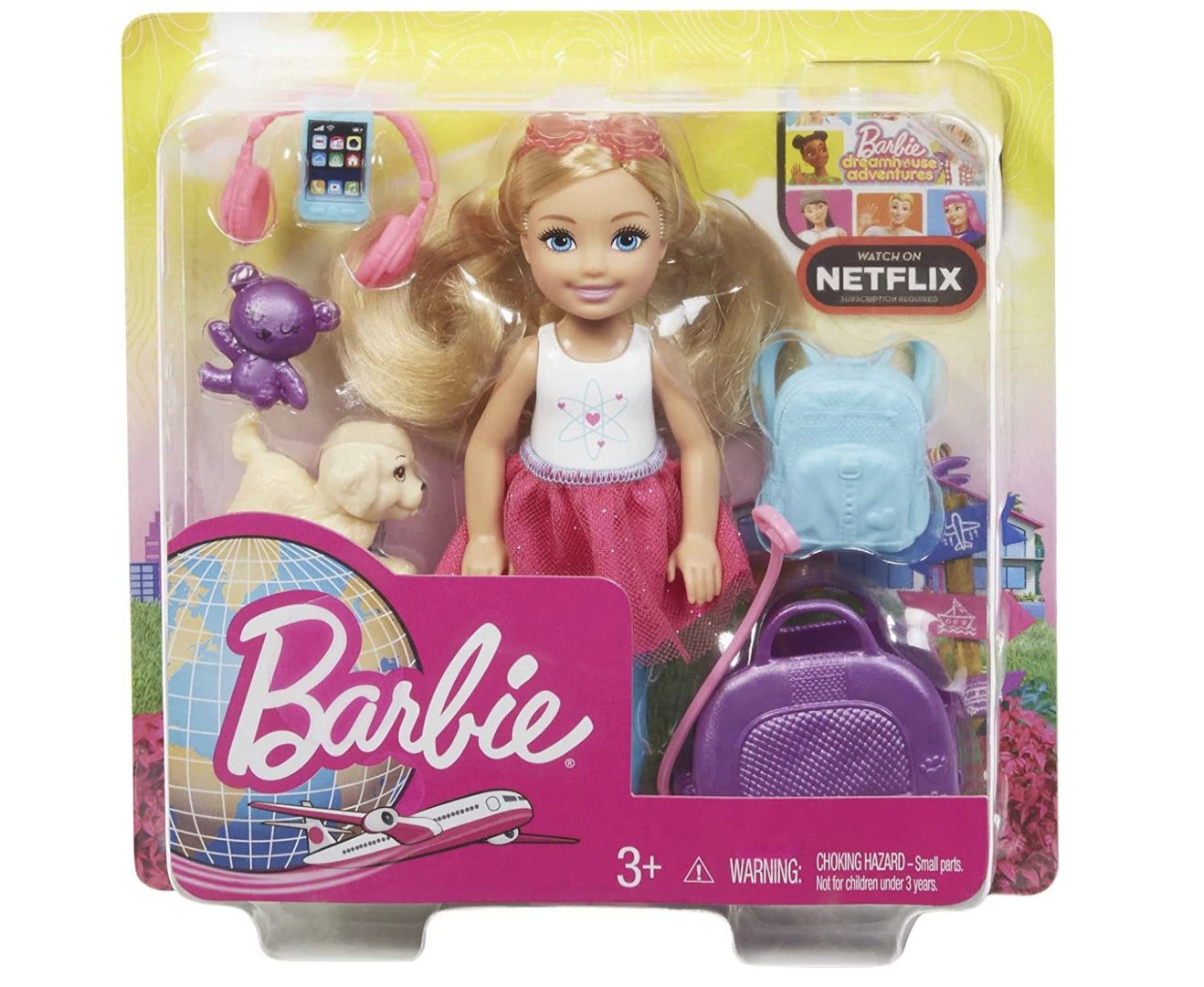 Barbie FWV20 &#8211; Travel Chelsea Puppe für 10,44€ (statt 14€)