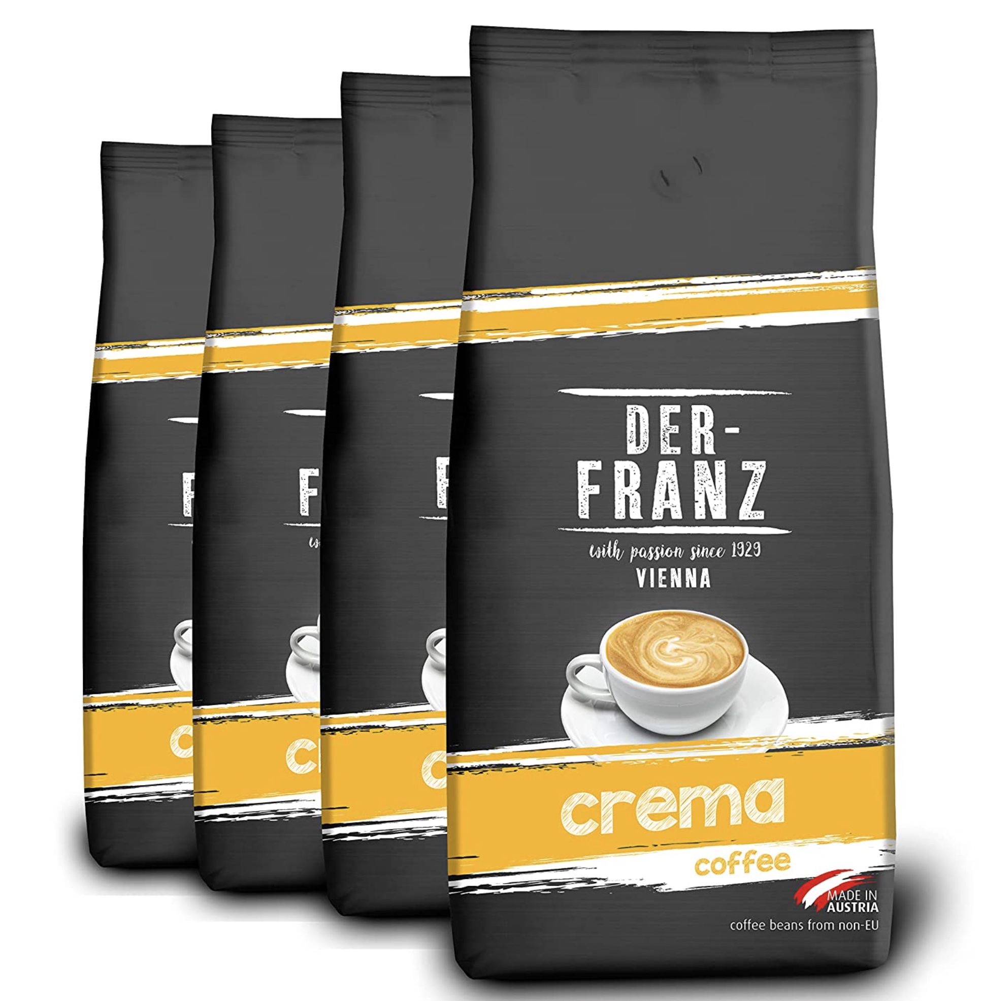 4kg DER FRANZ Crema Kaffee Ganze Bohne für 31,44€ (statt 40€)