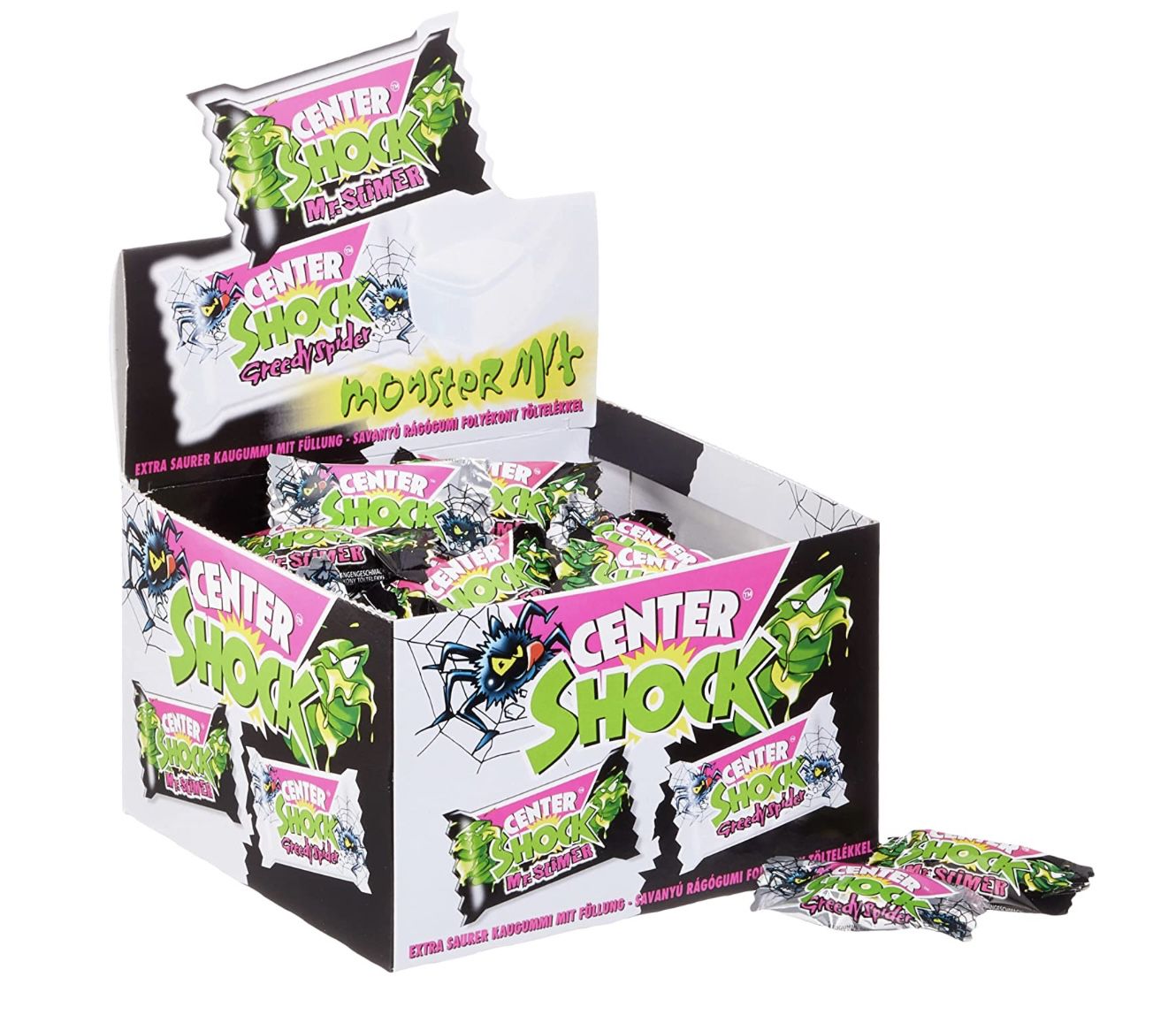 Center Shock Monster Mix &#8211; Box mit 100 Kaugummis &#8211; Cola- und Blutorangen-Geschmack für 3,99€ (statt 6€) &#8211; Prime Sparabo
