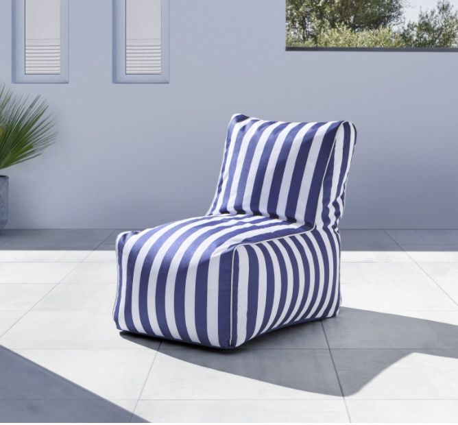 Bessagi Garden Sitzsack Isabella in Blau/Weiß (90x90cm) für 49,90€ (statt 75€)