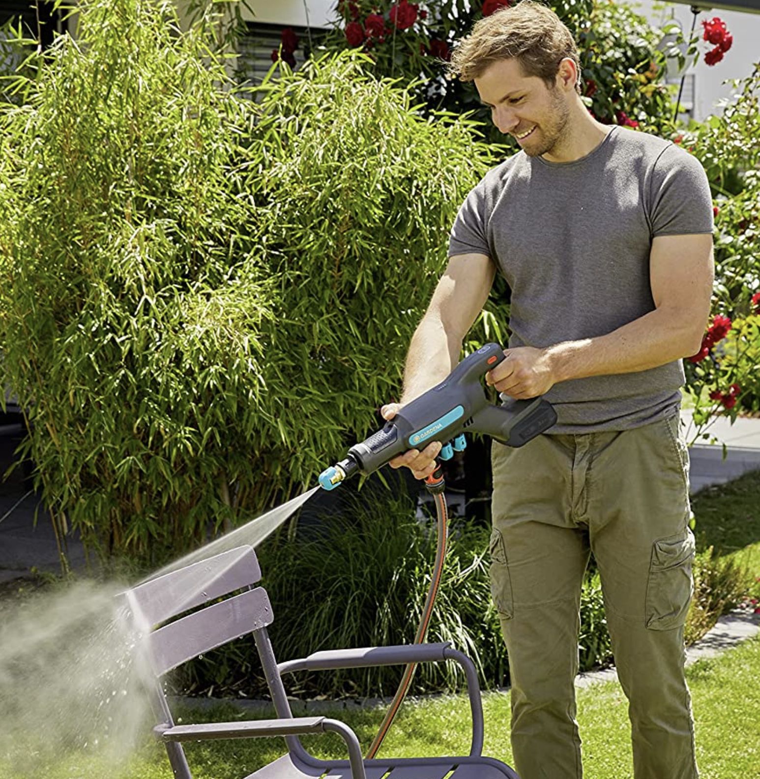 Gardena Akku Mitteldruckreiniger AquaClean 24/18V P4A für 105,80€ (statt 124€)   ohne Akku