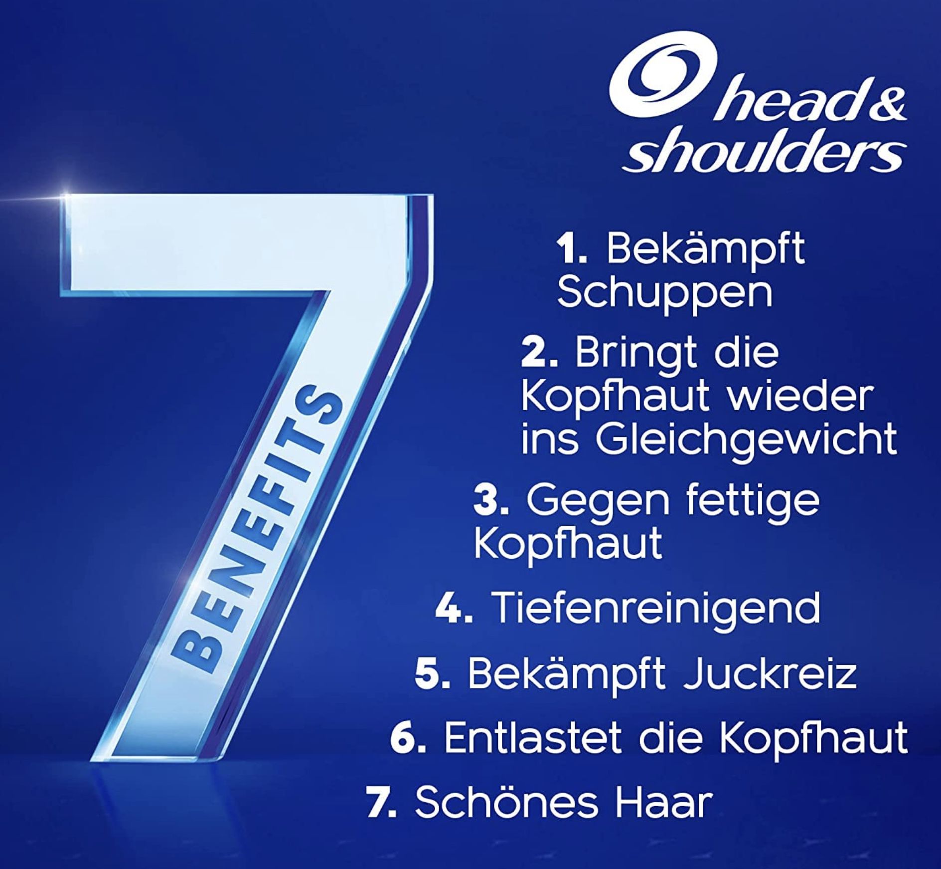 Head & Shoulders 7in1 wirksames Anti Schuppen Shampoo für 3,33€ (statt 5€)