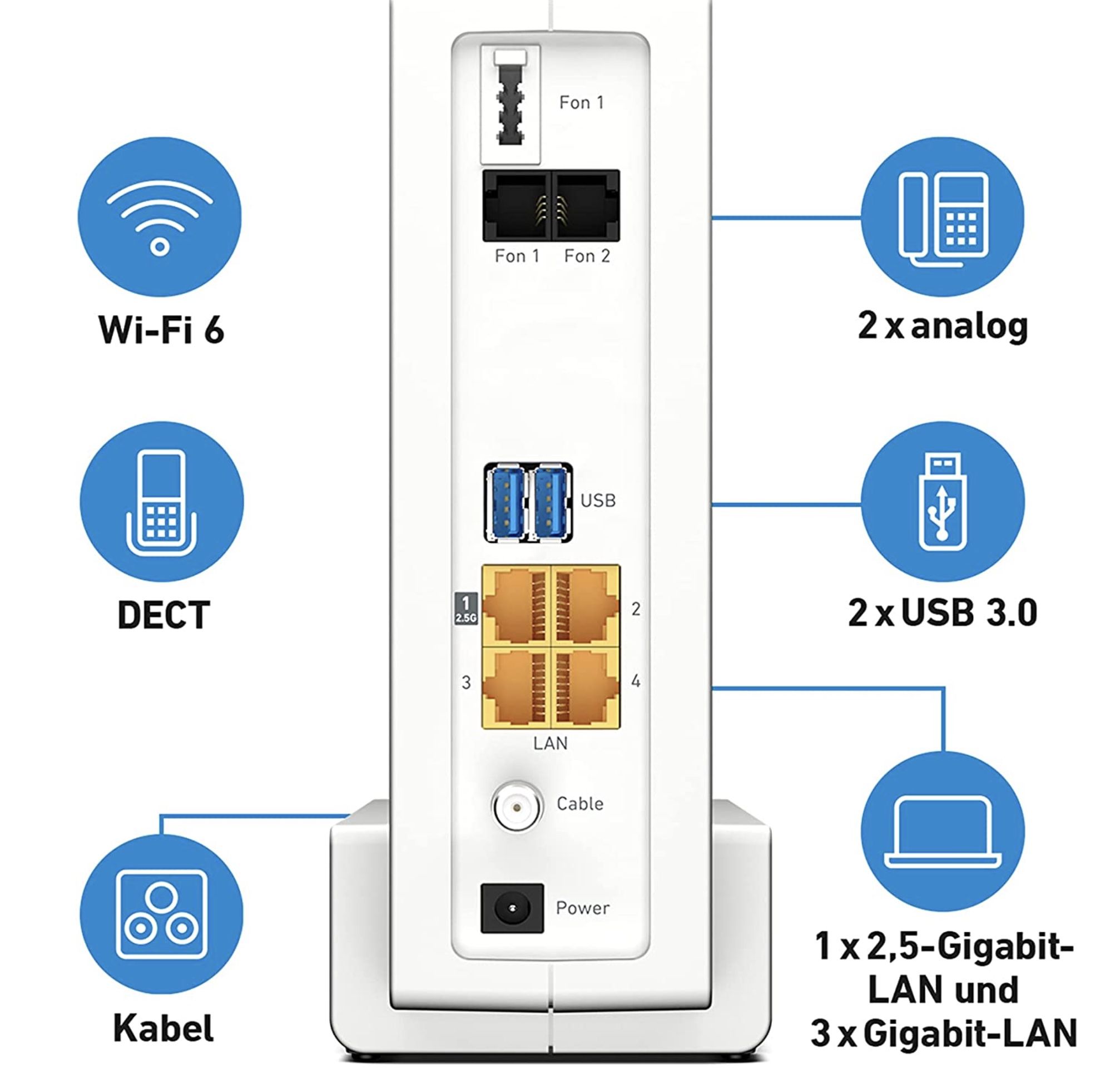 AVM FRITZ!Box 6690 Cable mit Wi Fi 6 für 237,49€ (statt 250€)