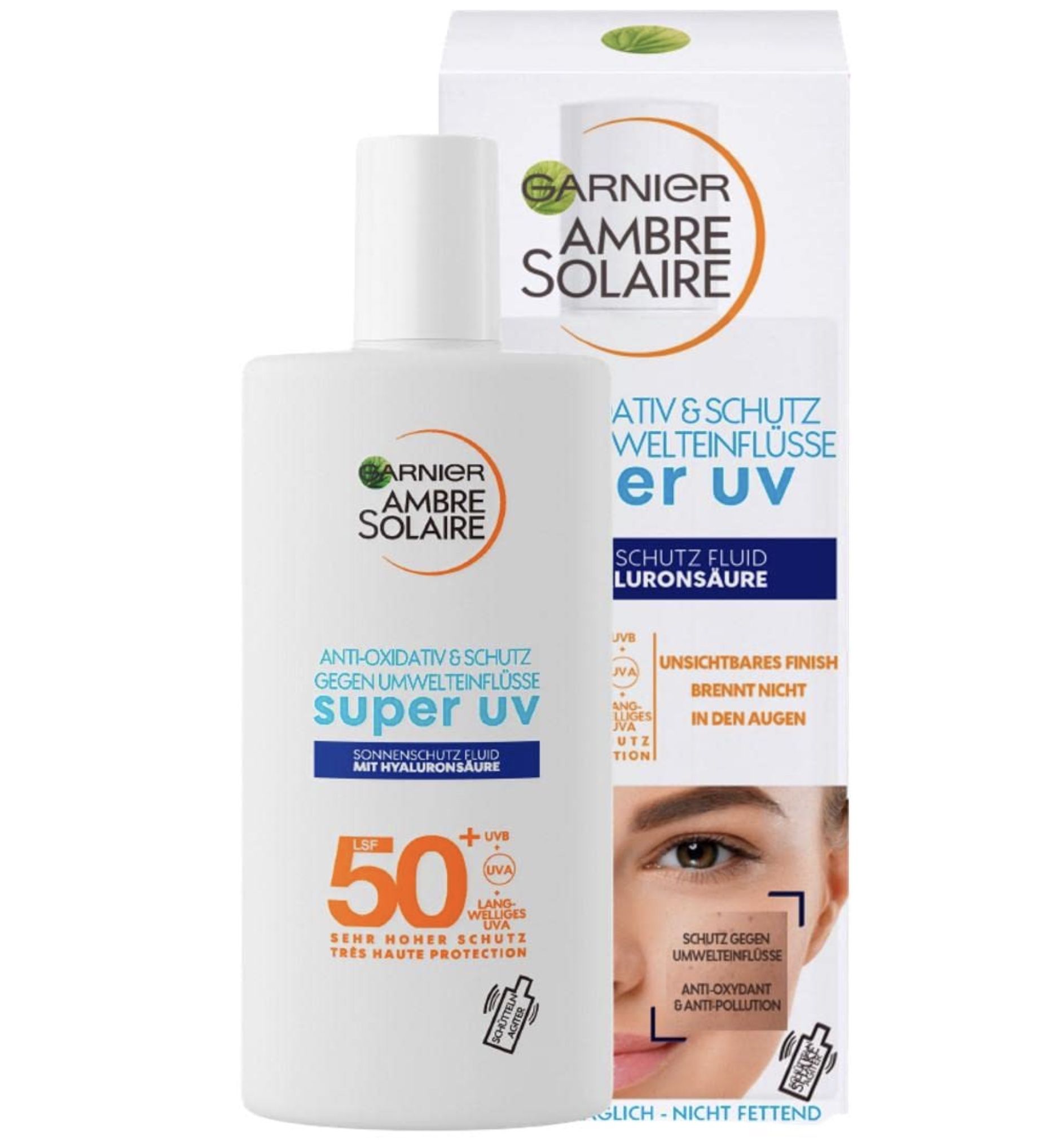 Garnier UV Sonnenschutz Fluid mit LSF 50+ für 7,18€ (statt 10€)