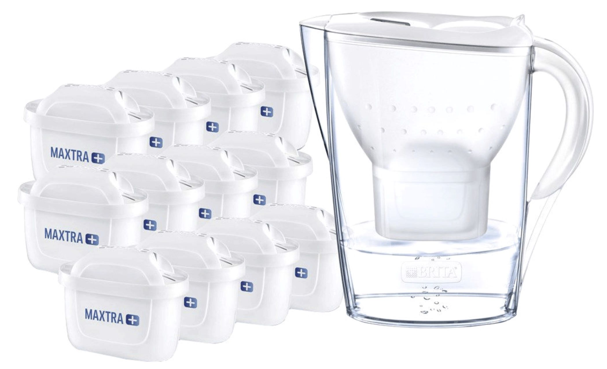 BRITA Wasserfilter Marella inkl. 12 MAXTRA+ Filterkartuschen für 63,69€ (statt 80€)