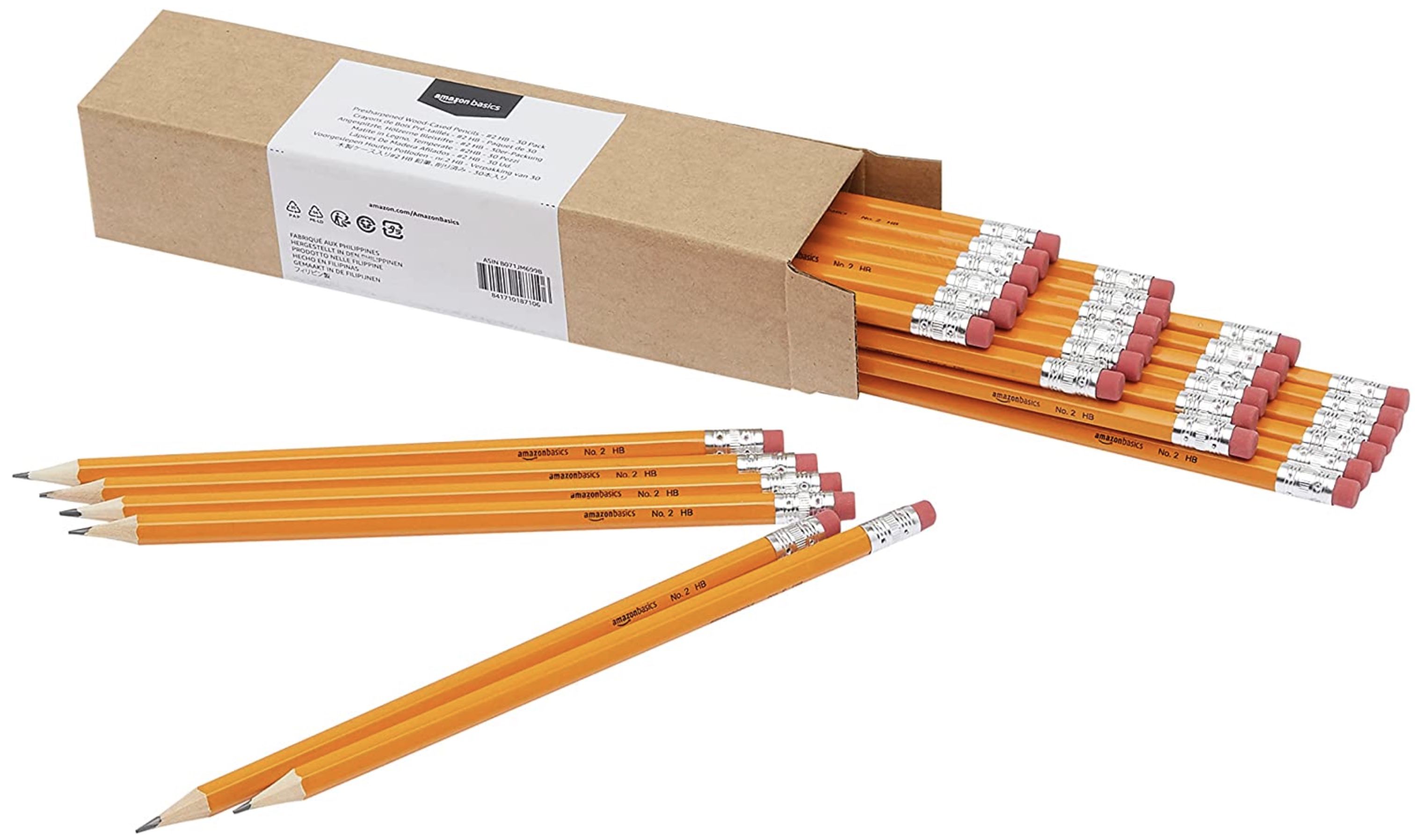 30er Pack Amazon Basics Holzgefasste Bleistifte vorgespitzt für 5,30€ (statt 9€)