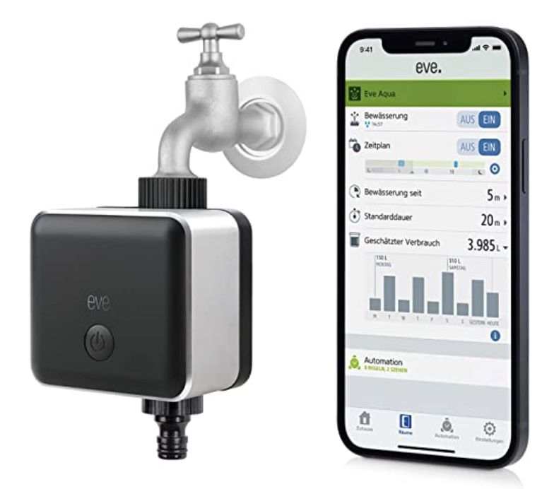 💦 Eve Aqua Bewässerungssteuerung für Apple Home Kit für 99,99€ (statt 144€)