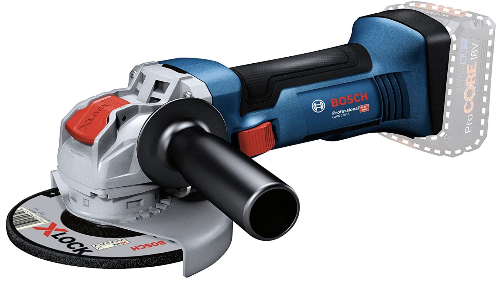 Bosch Professional GWX 18V 8   Winkelschleifer inkl. Schutzhaube und Zusatzhandgriff für 99,90€ (statt 119€)