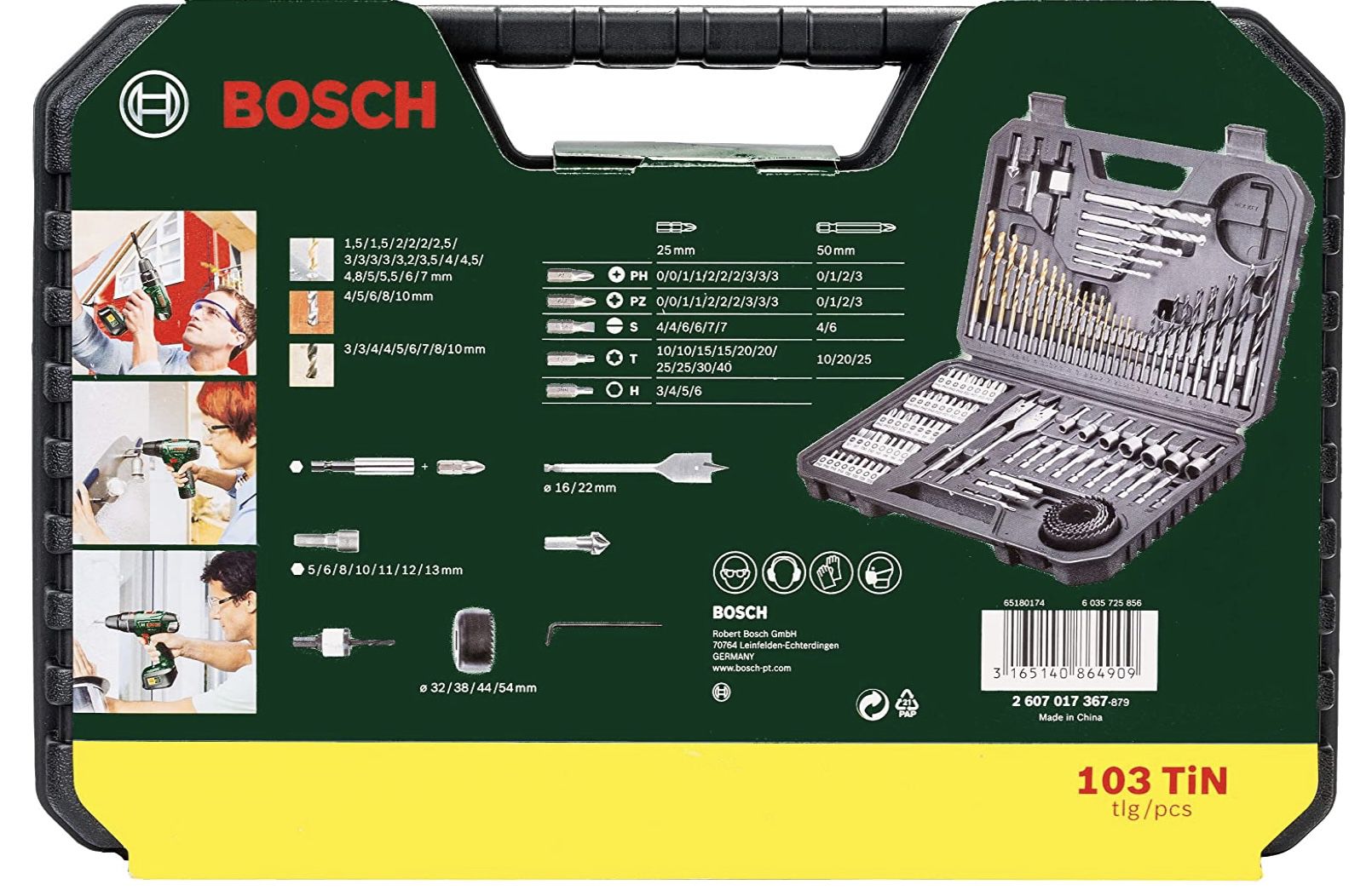Bosch 103tlg. Bohrer  und Bit Set V Line Titanium Box für 24,98€ (statt 30€)