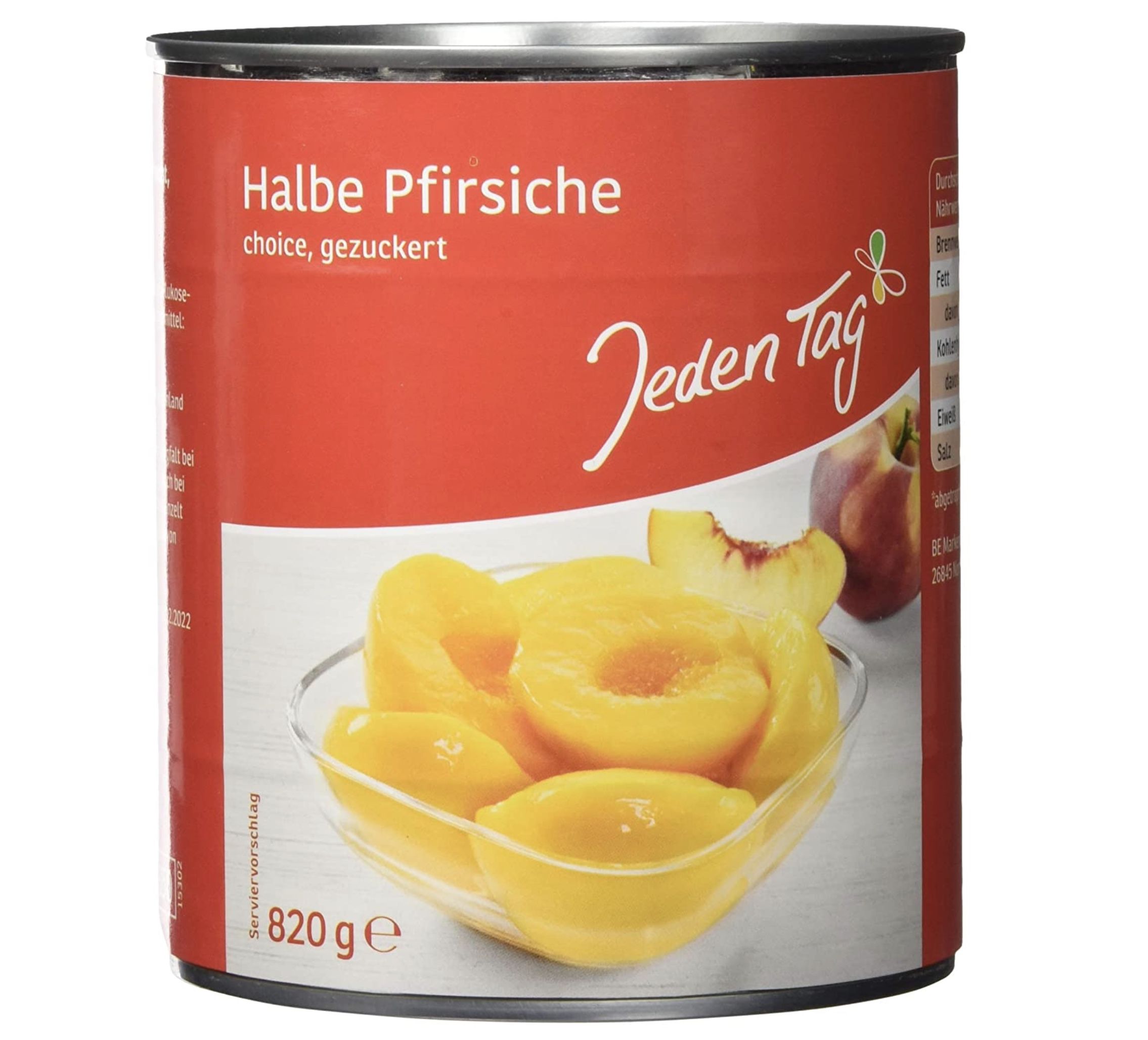 Amazon: Jeden Tag Lebensmittel im Angebot   z.B. 820g halbe Pfirsiche für 0,99€