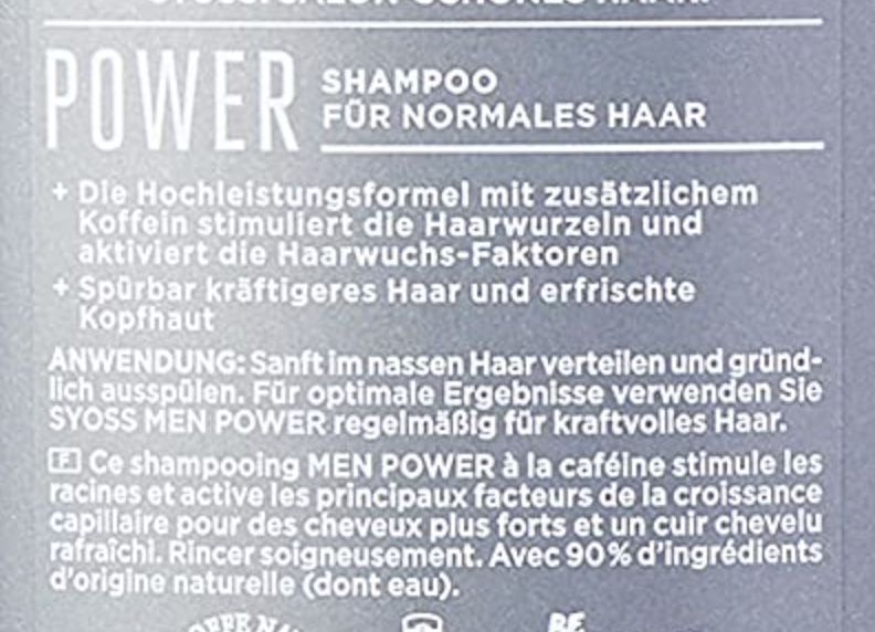 440ml SYOSS Koffein Shampoo Men Power ab 1,60€   Prime Sparabo