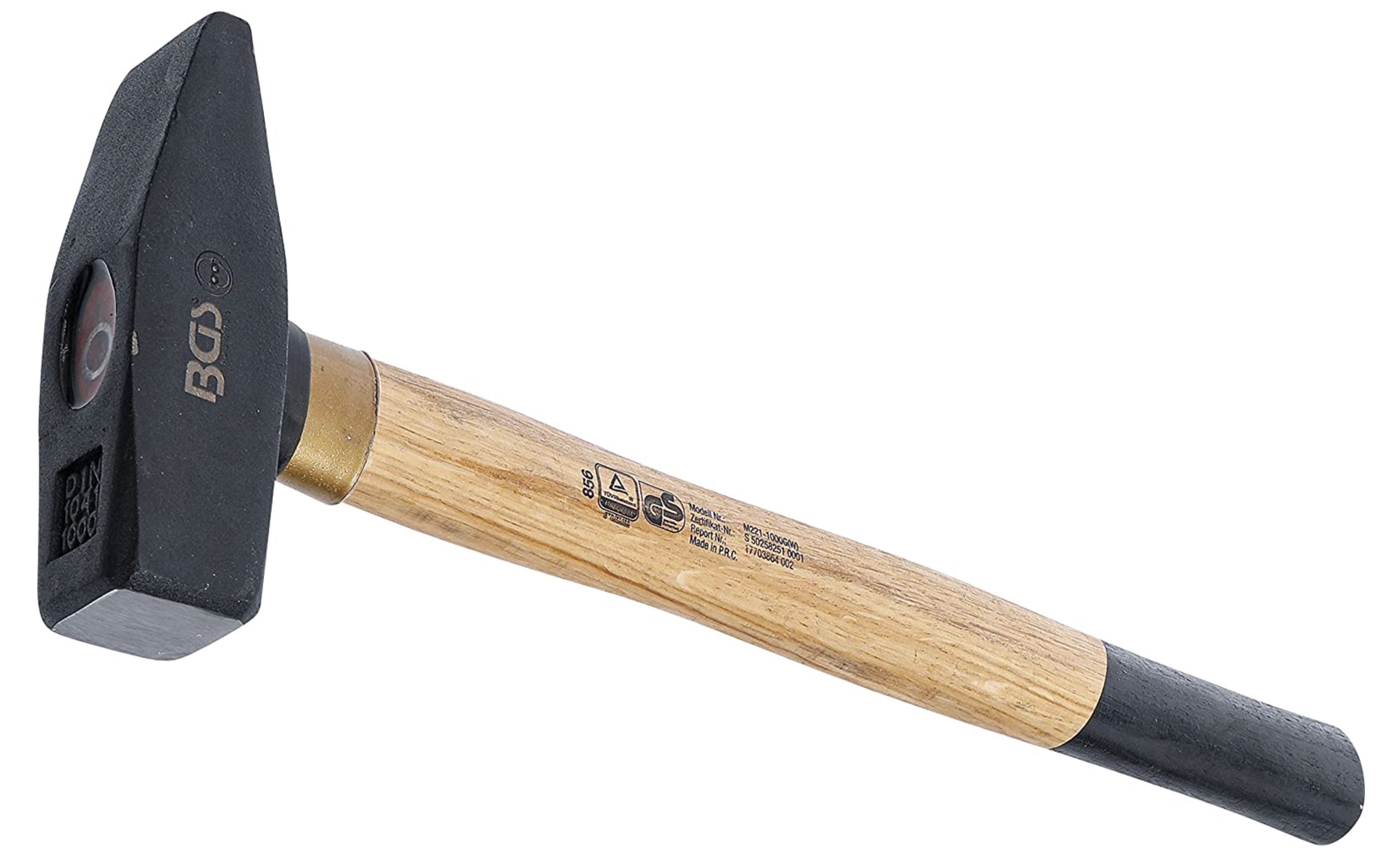 BGS 1.000g Schlosserhammer mit Holz Stiel nach DIN 1041 für 7,94€ (statt 14€)   Prime