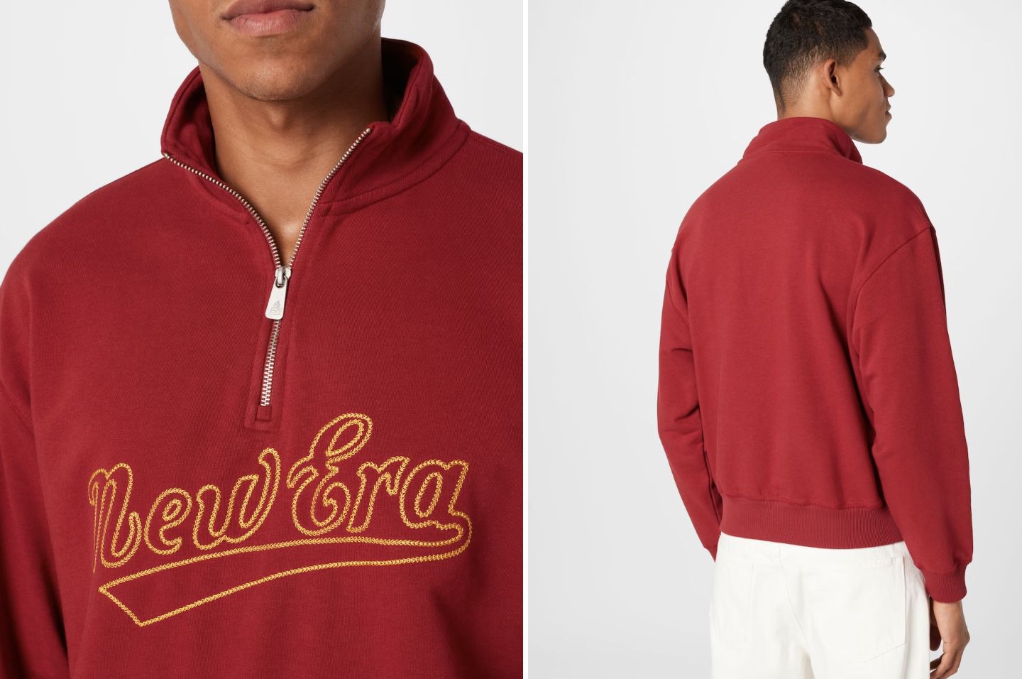 New Era Sweatshirt Heritage Turtle Neck in Rot für 23,90€ (statt 80€)