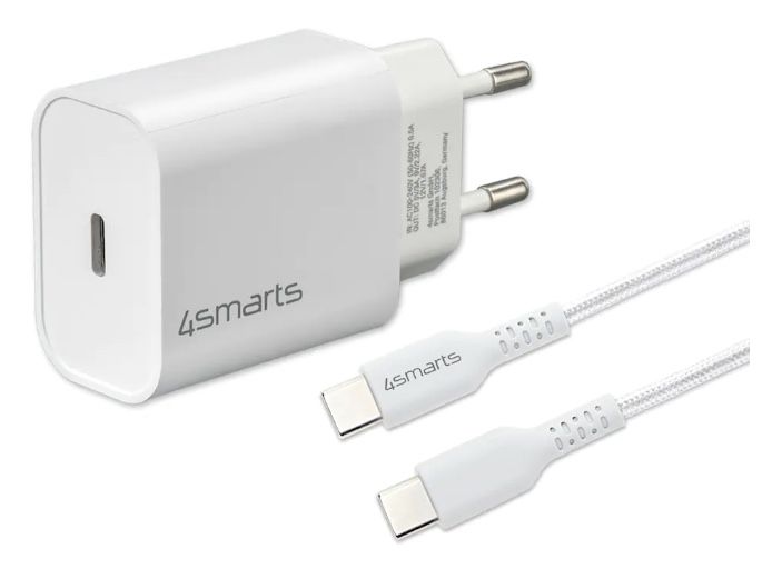 4smarts Schnellladegerät 20W mit 1.5m USB C zu USB C Kabel für 7,90€ (statt 13€)