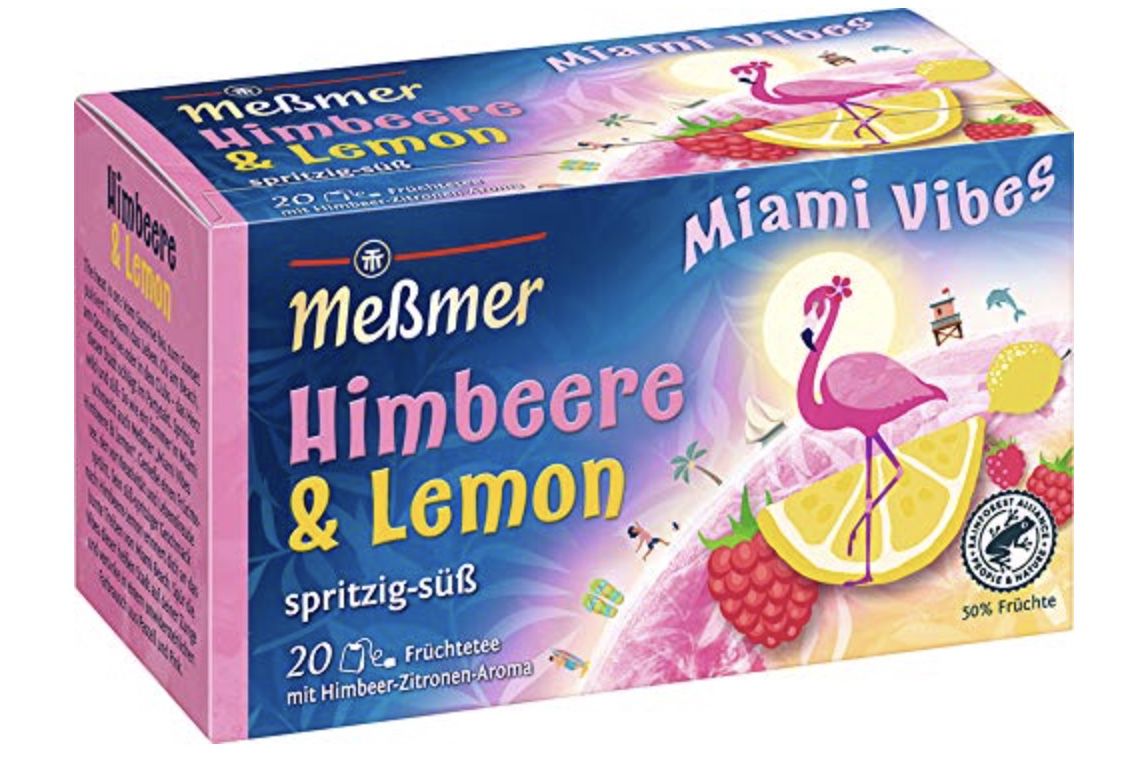 Meßmer Miami Vibes Himbeere & Lemon für 1,25€ (statt 2€)   Prime Sparabo