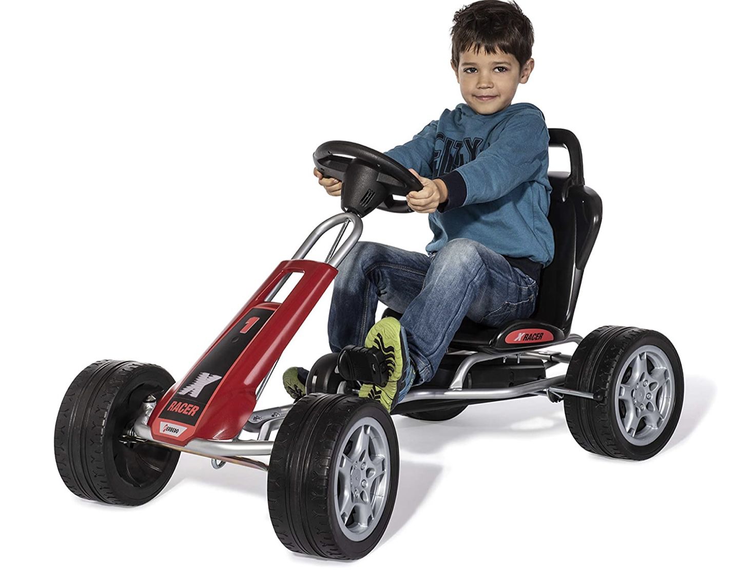Ferbedo Go Kart »X Racer« in Rot Schwarz mit Kunststoffreifen für 107,99€ (statt 160€)