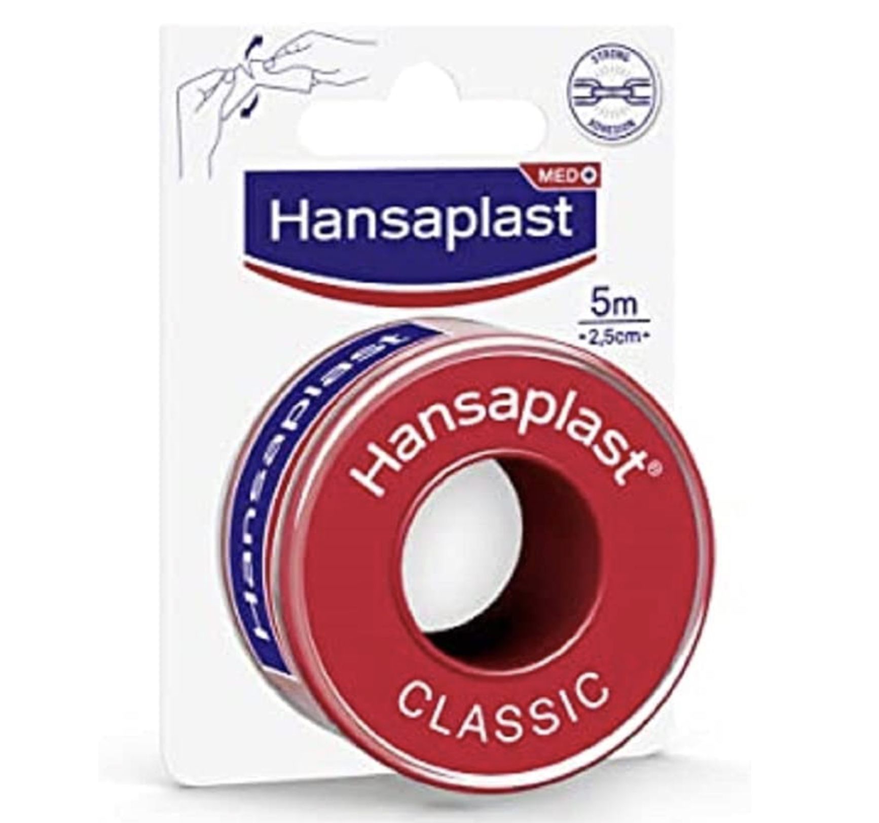 3x Hansaplast Fixierpflaster Classic (5 m x 2,5 cm) ab 5,17€ (statt 7,47€)