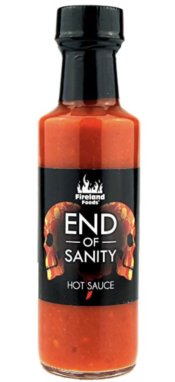 100ml Fireland Foods End Of Sanity (Carolina Reaper Chili) Hot Sauce für 7,57€ (statt 14€)