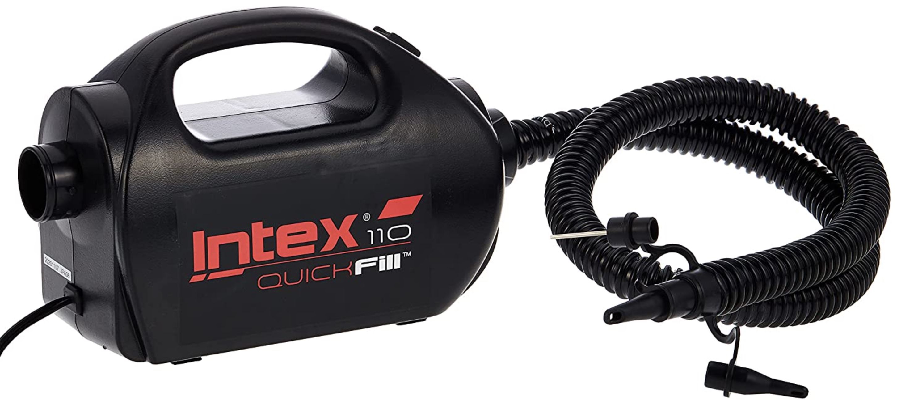 Intex Quick Fill Pump elektrische Luftpumpe 230V/12V mit 2 Geschwindigkeiten für 30,99€ (statt 52€)