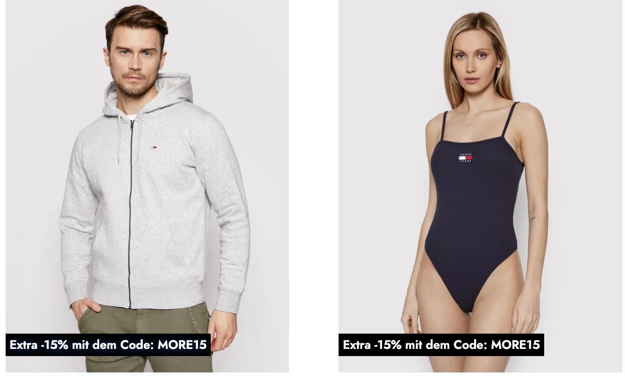 15% Extra Rabatt auf Tommy Hilfiger & Tommy Jeans   z.B. Tommy Hilfiger Badeshorts 35,70€ (statt 46€)