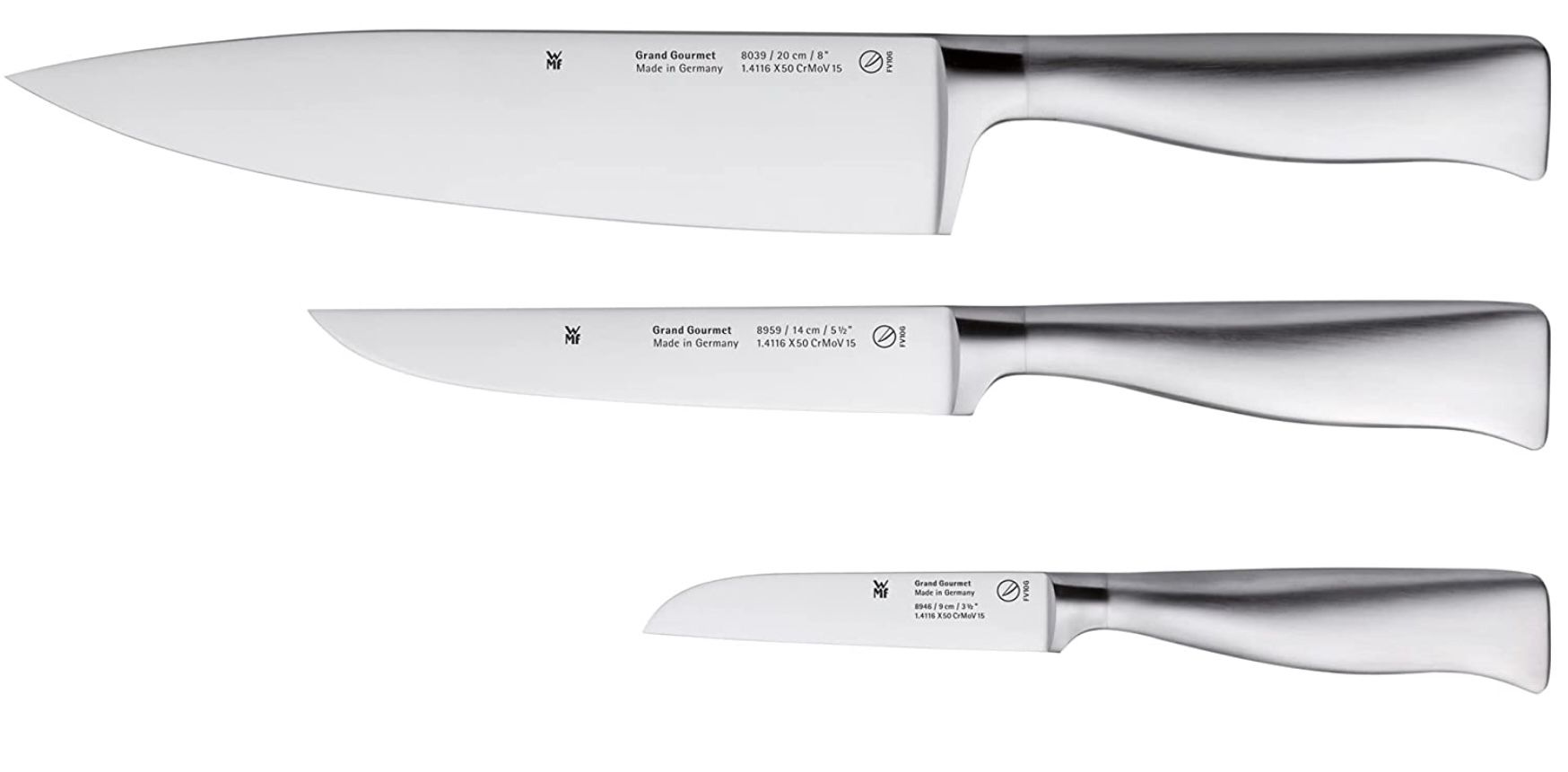 WMF Grand Gourmet   3tlg. Messerset für 99,99€ (statt 139€)
