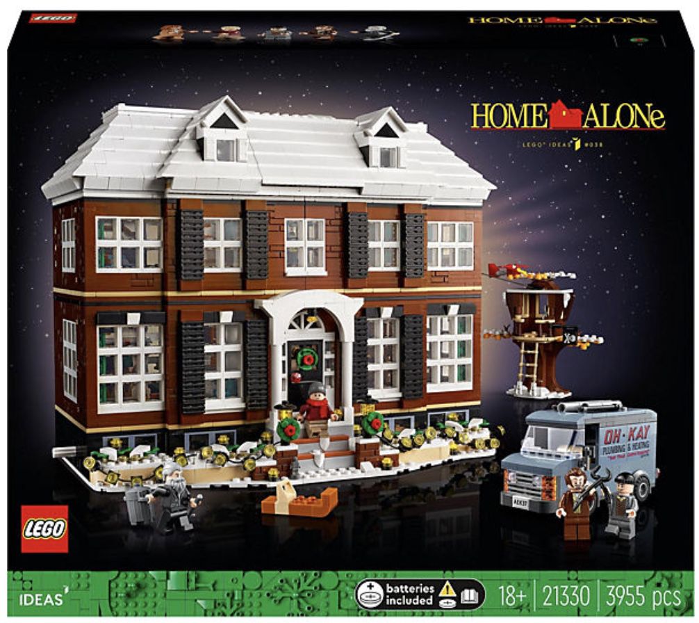 Bis 12 Uhr: 15% Rabatt auf anspruchsvolle Lego Sets   z.B. Lego 21330 Home Alone für 199,44€ (statt 230€)