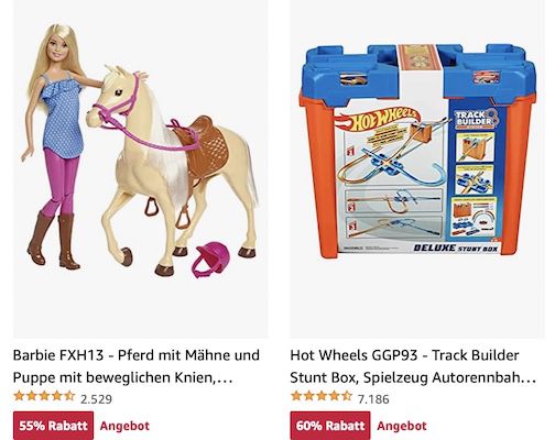 Amazon: Barbie, Hot Wheels und vieles mehr reduziert