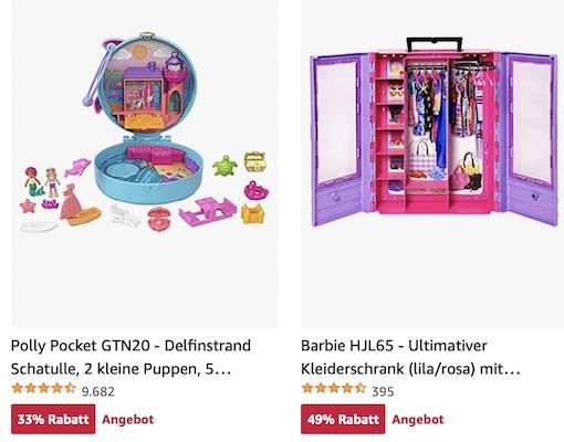 Amazon: Barbie, Hot Wheels und vieles mehr reduziert