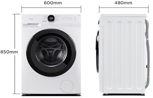 Midea MF200W80B E 8kg Waschmaschine mit 1400 U/min für 311€ (statt 399€)