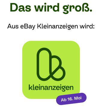 eBay Kleinanzeigen Namensänderung & neue Funktionen stehen bevor