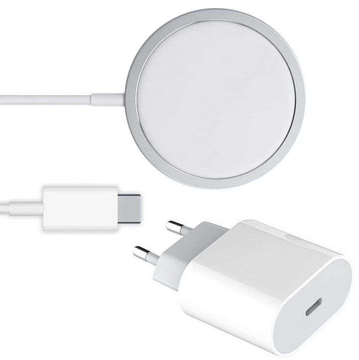 20W USB C Power Adapter PD Ladegerät + 15W Wireless Charger für iPhone 13/12 für 16,99€ (statt 20€)