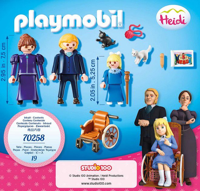 PLAYMOBIL 70258 Heidi Clara mit Vater und Frau Rottenmeier für 5,99€ (statt 12€)  prime