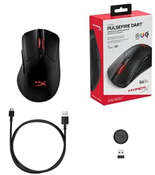 HyperX HX MC006B Pulsefire Dart 16kdpi wireless Gaming Mouse für 29€ (statt 60€)