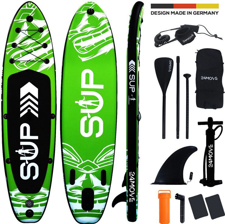 24move aufblasbares SUP Board Set (max 130Kg) mit Zubehör für 169,15€ (statt 219€)